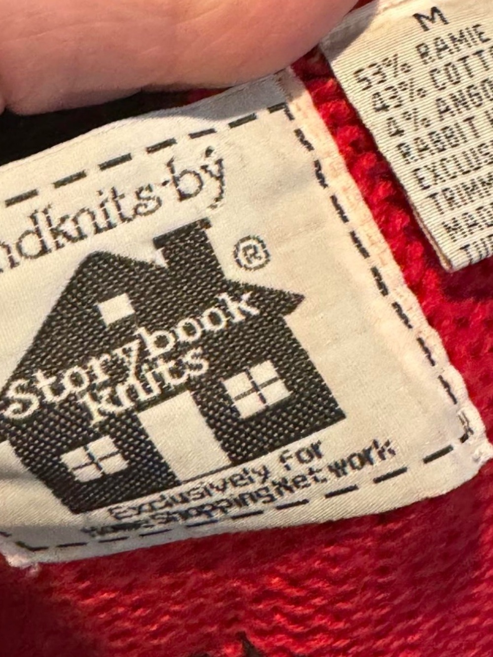 Vintage Storybook Knits Dalmatian Dog Bone Button Sweater Vest M - Picture 4 of 4